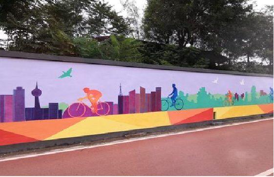 屏山墙体彩绘-围墙