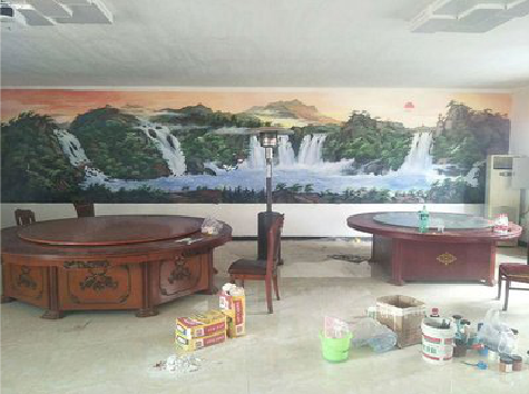 屏山墙绘-写实风景