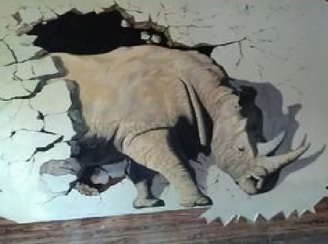 屏山在墙绘中，如何绘制3D效果？