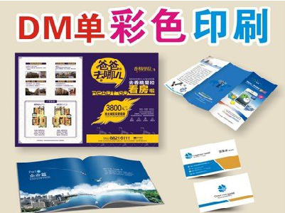 屏山单页印刷，色彩搭配简单。
