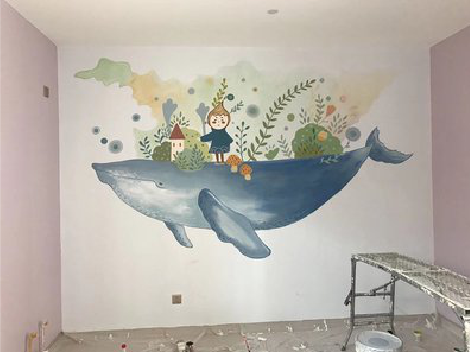 屏山手绘墙的特点及优势。