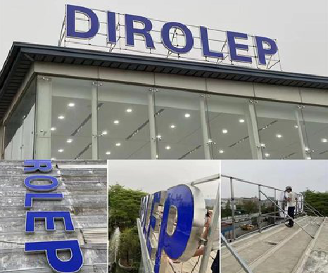 屏山楼顶发光字安装的注意事项。